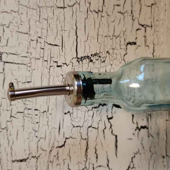 Pier 1 Terra Cotta Utensil Vase and Olive Oil Glass Dispenser--Set of 2 - Picture 9 of 10